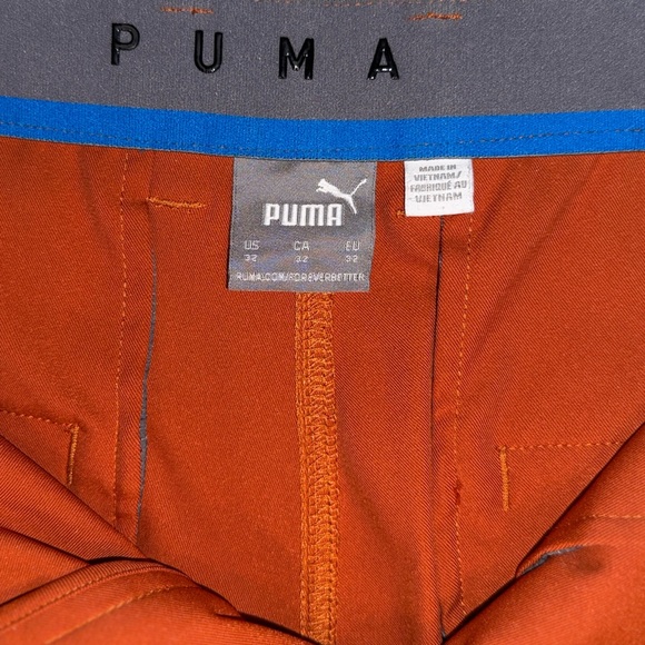 PUMA Golf Performance Shorts Size 32 Burnt Orange - Picture 6 of 10